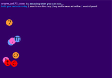 art71.com screen shot in 2001