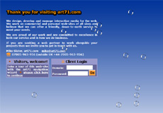 art71.com screen shot in 2002