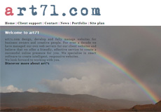 art71.com screen shot in 2010